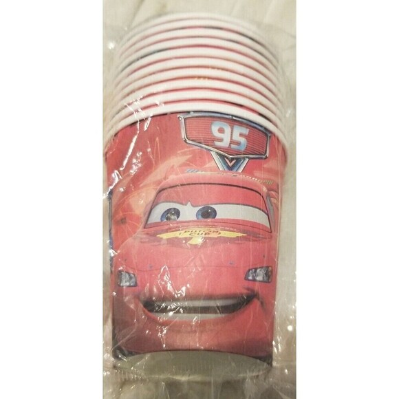 Disney The Cars 10 Pack Party Paper Cups New - Picture 1 of 1